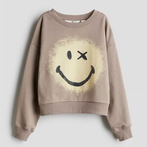 H&M smiley world beige fitted  Sweatshirt